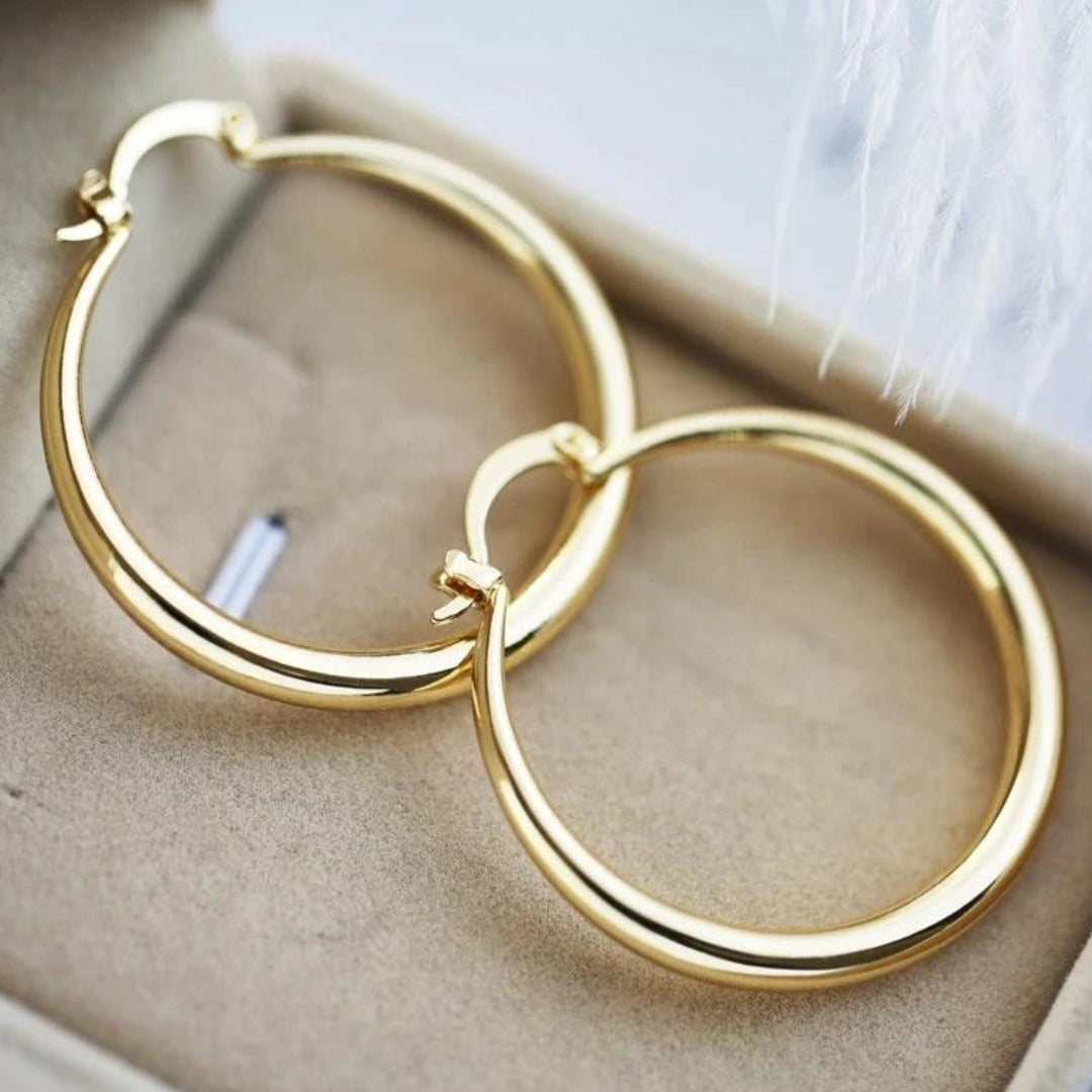 Radiance - Large Gold Hoop Earrings
