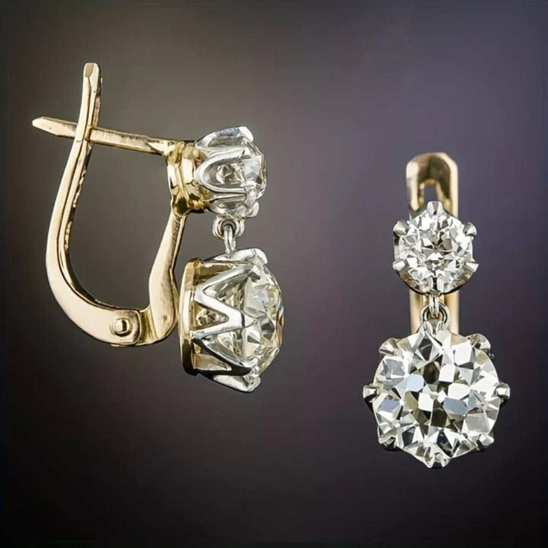 Radiance - Gold Zirconia Earrings